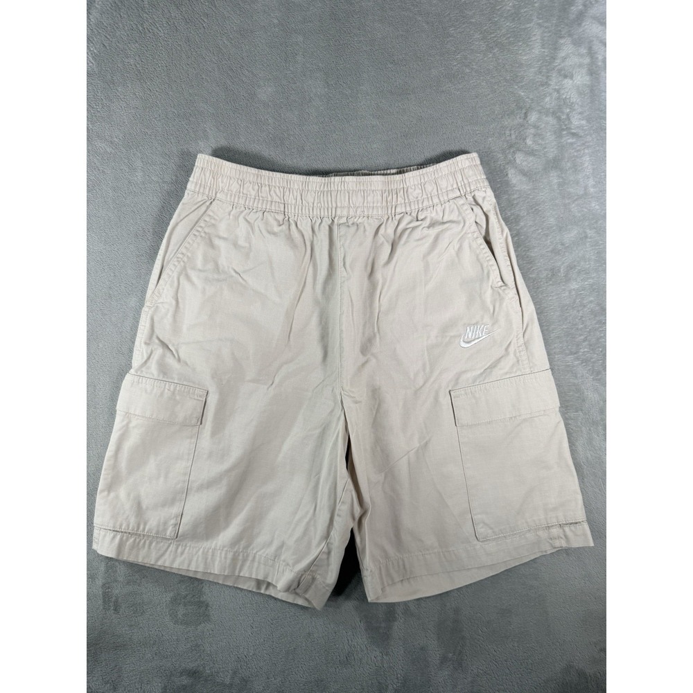 Nike Shorts Mens Small‎ Beige Woven Cargo Ripstop Hiking Outdoor Casual